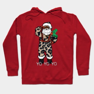 yo black santa claus christmas Hoodie